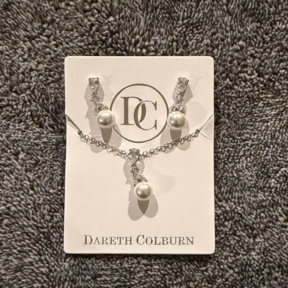 Dareth Colburn Silver and Pearl Drop Earrings